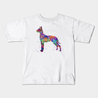 Great Dane Dog watercolor Kids T-Shirt